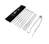 DAZZLEEX Trípode de camping de aleación de aluminio de 3 secciones de altura ajustable hasta 80 cm para cocinar al aire libre colgante holandés horno olla linterna sobre hoguera con bolsa de