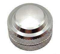DAZZLEEX Tuerca de perilla de freno de ajuste fino de metal para ZEORSHIS 1/2/3/4 Generación Baitcasting Carrete Piezas CNC Aleación de aluminio Accesorio de reparación Negro Oro Plata 1 pieza (plata)