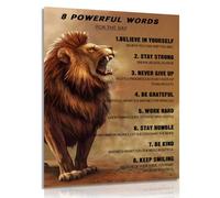 Dazzlewall Cuadro Decorativo Motivador León, Poster Inspirador de Animales, Arte de la Pared del León Vintage para Salon Dormitorio Oficina Impresiones en Lienzo 30x40 cm Sin Marco