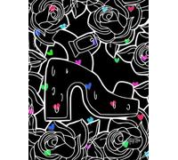 Dazzling Chic' Platform Wedge High Heels And Intricate Roses And Hearts, 200 Unlined, Star Detailed Page, 8x11, Hardcover Journal, Art Pad, ... By: Artist Mary Elisabeth Linder @ MaryEMade