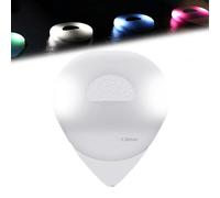Dazzling Colourful Illuminated Guitar Plectrum, Beat Picks - Beatpicks Light up Guitar Pick - Auto LED Glowing Pick for Enhanced Stage Performance (0.58mm,White)