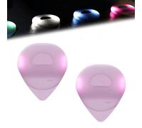 Dazzling Colourful Illuminated Guitar Plectrum, Beat Picks - Beatpicks Light up Guitar Pick - Auto LED Glowing Pick for Enhanced Stage Performance (0.58mm+1mm,Pink)