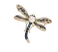 Dazzling - Pin de solapa de mariposa con diamantes de imitación para mujer, accesorios de vestir, fiesta de Navidad, broche de solapa de cristal, talla única, como se describe