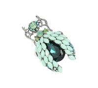 Dazzling - Pin de solapa de mariposa con diamantes de imitación para mujer, accesorios de vestir, fiesta de Navidad, broche de solapa de cristal, talla única, como se describe