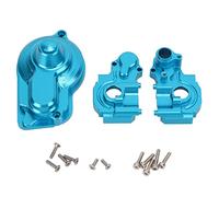 DAZZLING RC Cubierta de engranaje principal trasera con caja de cambios mediana Juego de carcasa para LOSI Mini T 2.0 2WD 1/18 RC Car (Azul)