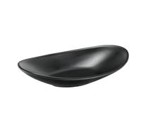 DAZZLUXE 1 bandeja para joyas, bandeja ovalada, bandeja cosmética, bandeja para barbacoa fría, bandeja negra, bandeja de tocador, adecuada para cosméticos, joyas, llaves (21,1 x 11 x 4,3 cm)