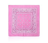 DAZZLUXE 1 Bufanda Rosa Para Motociclista, Bufanda Rosa, Bufanda Vaquera, Bufanda Para El Pelo Rosa, Tela Rosa, Bufanda Deportiva Para Montar, Bufanda Cuadrada Versátil (55 * 55 Cm)