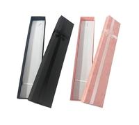 DAZZLUXE 2 cajas de almacenamiento para joyas, collar y pulsera, caja de regalo, caja de exhibición, caja de regalo (negro, rosa)