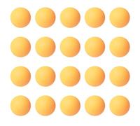 DAZZLUXE 20 pelotas de ping pong amarillas, juegos de fiesta de ping pong, pelotas de ping pong de plástico, decoraciones para fiestas, adecuadas para juegos familiares, actividades escolares