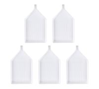 DAZZLUXE Bandeja de perlas blancas de 5 piezas, bandeja de accesorios de arte de diamantes, embudo de arte de diamantes, bandeja para herramientas de manicura, accesorios de arte de diamantes, tabla