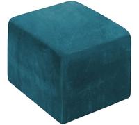 Dazzluxe Funda Otomana Cuadrada, Funda Elástica para Otomana con Banda Elástica, Fundas De Reposapiés De Terciopelo Antipolvo, Protectoras Lavables para Taburetes De Almacenamiento para Sala De Estar