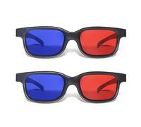 DAZZLUXE Gafas 3D Rojas y Azules, Antivaho y Antiarañazos - Para Espectáculos de Luz, Fiestas, Cine en Casa y Cines