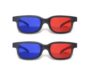 DAZZLUXE Gafas 3D Rojas y Azules, Antivaho y Antiarañazos - Para Espectáculos de Luz, Fiestas, Cine en Casa y Cines