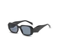 DAZZLUXE Gafas de Sol Rectangulares, Irregulares, UV400, Personalizadas - Montura Cuadrada Retro de los Años 90 (Negro)