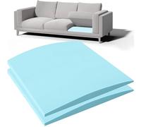 Dazzluxe Juego De 2 Soporte De Cojín De Sofá De 50 x 50 x 5 cm, Soporte para Cojines De Sofá para Asientos Hundidos, Paneles De Espuma De Alta Densidad 40D para Reparar Hundimientos En Muebles, Azul