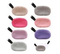 DAZZLUXE Paquete de 7 esponjas de lavado facial de doble cara, toallitas lavables, almohadillas de algodón reutilizables, almohadillas desmaquillantes, almohadillas de algodón reutilizables y lavables