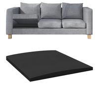 Dazzluxe Soporte Curvo para Cojínes De Sofá, 60x60x5cm Soporte De Cojín De Sofá para Asiento Caído, Inserto De Espuma De Alta Densidad para Reparación De Asiento De Muebles Hundido, Negro, Juego De 1