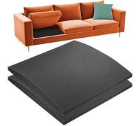Dazzluxe Soportes para Cojines De Sofá De 60 x 60 cm, Tablas Negras De Soporte De Cojín De Sofá para Asientos Caídos, Repuesto De Espuma Curva De Alta Densidad para Reparar Sofás De Caídos (2 Pieza)