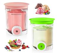DAZZTIME Recipiente para Helados Ninja Creami,2 Piezas Accesorios para Máquina de Helado Serie NC700 NC701EU,Sin BPA,Apto para Lavavajillas