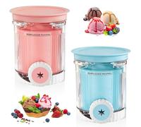 DAZZTIME Recipiente para Helados Ninja Creami,2 Piezas Contenedores para Ninja Creami Pint,Accesorios para Máquina de Helado Serie NC701EU,Apto para Lavavajillas,Sin BPA