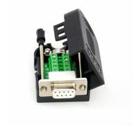 DB-9 D-Sub - Adaptador serie A sin soldadura para placa de breakout con cierre de rosca Sc RS232/RS485, contactos de cobre puro, carcasa de PVC (hembra, tornillo y manga)