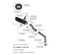 DB-Killer Kit de repuesto para LeoVince Escape Silenciador EVO 2 S53