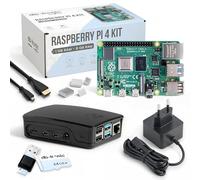 db-tronic Raspberry Pi 4 1 GB Starter Kit | Edición Negra 64 GB | Alimentación 15 W | Carcasa | Micro HDMI 4K | Disipadores | Ideal para Home Assistant y el Smart Home