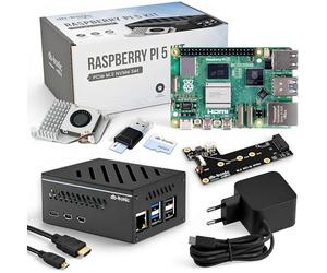 db-tronic Raspberry Pi 5 8 GB NVMe Kit | Edición 64 GB | Alimentación 27 W | Carcasa metálica | Refrigeración Activa | SSD M.2 NVMe PCIe | Ideal para Home Assistant y el Smart Home