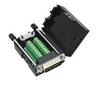 DB15 Breakout Adaptador de Puerto de 15 Pines a Terminal Módulo de Señal Con Carcasa (Conector Macho, Tornillo Con Funda)