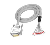 DB15 RS232 Cable macho a hembra, cable simple industrial, convertidor recto para aplicación de cableado dinámico, cortador de luz, cable indicador