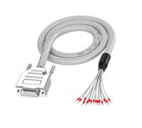 DB15 RS232 Cable macho a hembra, cable simple industrial, convertidor recto para aplicación de cableado dinámico, cortador de luz, cable indicador