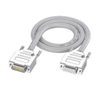 DB15 RS232 Cable macho a hembra, cable simple industrial, convertidor recto para aplicación de cableado dinámico, cortador de luz, cable de indicación