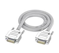 DB15 RS232 Cable macho a hembra, cable simple industrial, convertidor recto para aplicación de cableado dinámico, cortador de luz, cable indicador