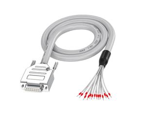 DB15 RS232 Cable macho a hembra, cable simple industrial, convertidor recto para aplicación de cableado dinámico, cortador de luz, cable indicador