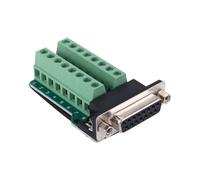 DB15 VGA D-SUB VGA 15pines hembra Adaptador Terminal de toma PCB Tablero de desbloqueo