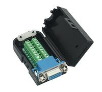 DB15Adapter D-SUB DB15 VGA Hembra 3Row 15Pin a Terminal Breakout Board Conectores con caja