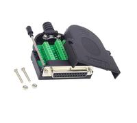 DB25 D SUB - Adaptador hembra macho de 25 pines, contactos de cobre, módulo de junta industrial RS232, fácil montaje, sin adaptador de soldadura