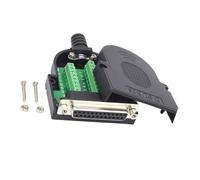 DB25 D SUB - Adaptador hembra macho de 25 pines, contactos de cobre, módulo de junta industrial RS232, fácil montaje, sin adaptador de soldadura