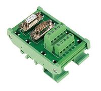 DB9 Breakout Board, DB9-MG6 Montaje en riel DIN Módulo de interfaz Male/Female Connector Breakout Board