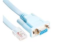 DB9 RJ45 Consola Rollover Cable USB RS232 a RJ45 Cabina Router Consola para Cisco Huawei etc (RJ45 DB9 Azul)