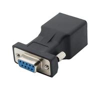 DB9 RS232 - Cable alargador de Puerto Hembra a RJ45 Hembra a LAN CAT5 CAT6 RJ45