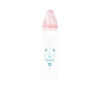 dBb Remond Biberon Regular Air 270 ml de polipropileno - Chupete NN - Anticólico de silicona - Flujo regular - 1ª edad, 0 a 4 meses - Fabricación francesa - Rosa polvoreado