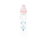 dBb Remond Biberon Regular Air 360 ml de polipropileno - Chupete anticólico de silicona - 3 caudales variables - 2ª edad, 4 meses + - Fabricación francesa - Rosa polvoreado