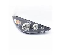 DBBPVPLFC Faro Principal Conjunto de faros delanteros halógenos para Peugeot 207 2009 2010 2011 2012 2013 Faros Delanteros(Black Right side 1pcs)