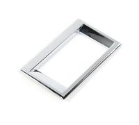 DBBPVPLFC Pegatinas Decorativas Interiores Pegatinas Decorativas Marco Navegación GPS Coche ABS para Ford para Mustang Estándar De EE. UU., Pantalla Pequeña, Estilo De Coche A Partir De 2015(Chrome)