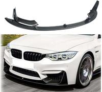 DBCFL Alerón Delantero para BMW M3 F80 M4 F82 MP Style 2014-2020, Anti Colisión Delantero Parachoque Spoiler Lip Splitter Difusor Fibra de Carbono