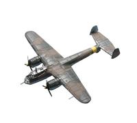 DBEIXIWEI 12 cm Diecast German Dornier Do 17Z Flying Pencil Modelo de avión 1/144 réplica de bombardero de la Segunda Guerra Mundial con soporte de exhibición