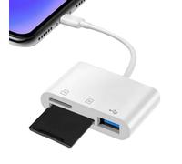 DBEIXIWEI Adaptador multipuerto USB C 3 en 1 lector de tarjetas SD de 5 Gbps para Samsung S8/S9/S10/S8 Plus