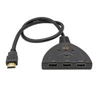 DBEIXIWEI Conmutador HDMI 4K 3 en 1 salida 3x1 HDMI multipuerto, conmutador de video automático, selector de conmutador HDMI