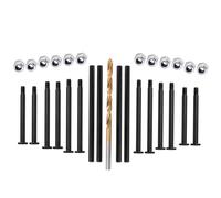 DBEIXIWEI Pasadores de suspensión delantera y trasera de coche RC con broca de 4 mm y tuercas de bloqueo para TRAXXAS 1/8 6S MAXX Slash 102076-4